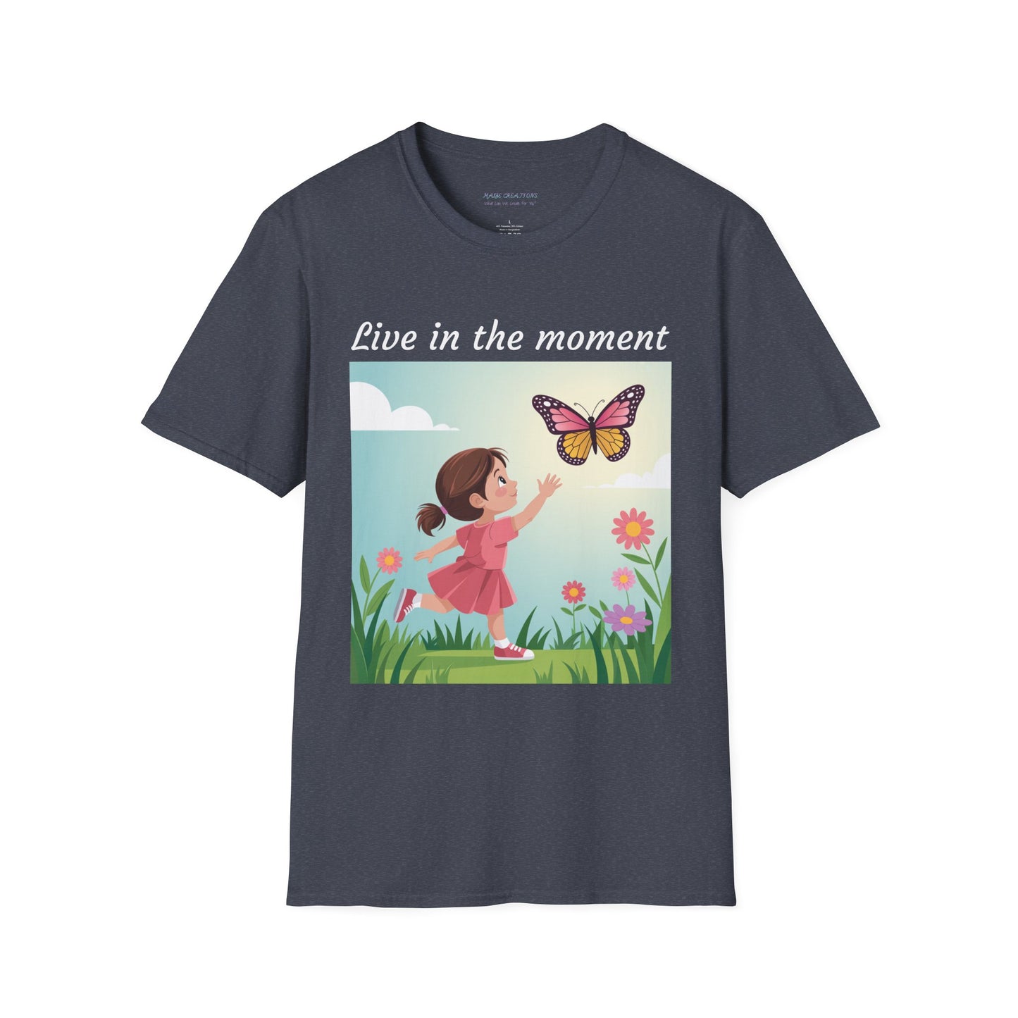 Women's Shirt, Fun T-Shirt, Butterfly T Shirt, Gift for her, Gift for him, Gift for kids, Inspirational, Butterfly, Casual, Uplifting