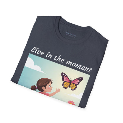 Women's Shirt, Fun T-Shirt, Butterfly T Shirt, Gift for her, Gift for him, Gift for kids, Inspirational, Butterfly, Casual, Uplifting